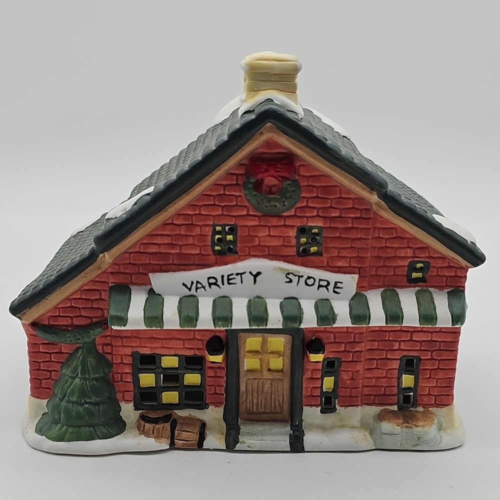 Vintage Christmas Santas Pride Porcelain VARIETY STORE Hand-Painted Illuminated